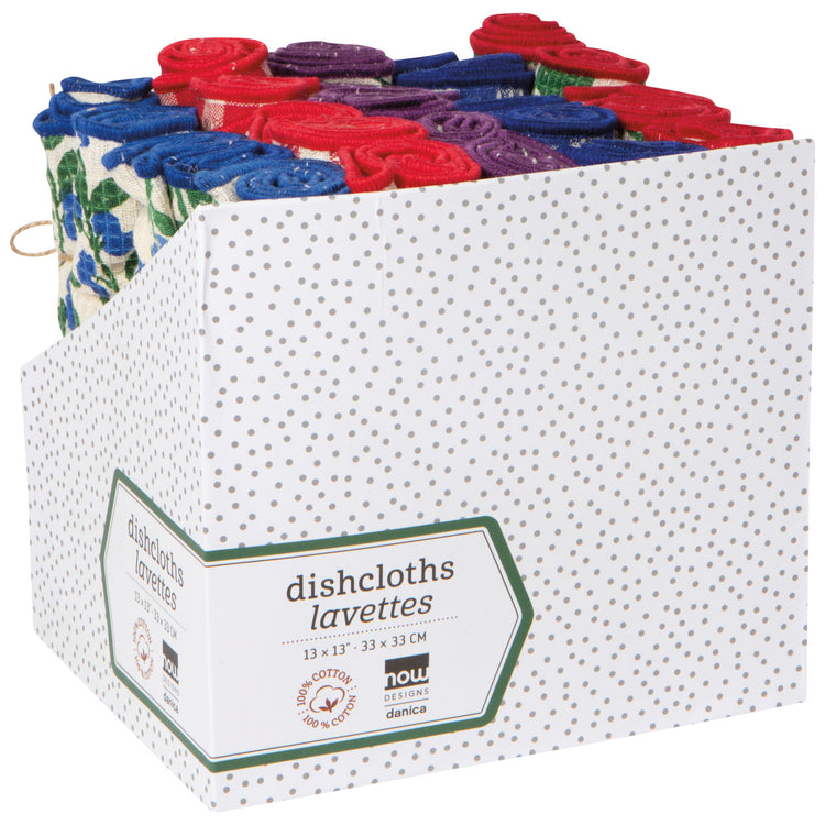 Berry Bramble Dishcloth Counter Display - 25 Assorted