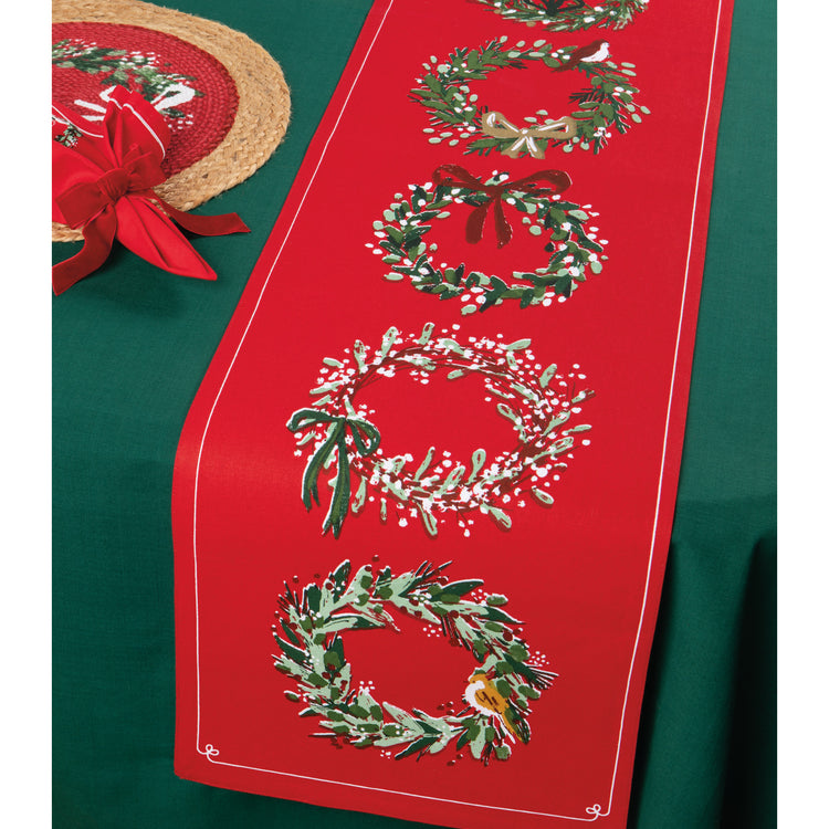 Wreaths Christmas Runner