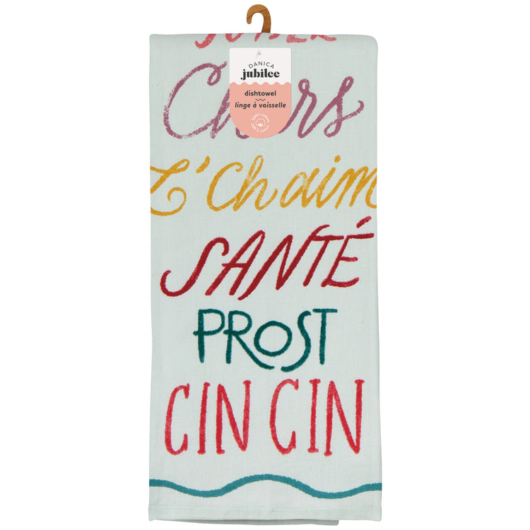 Cheers All Around Dishtowel