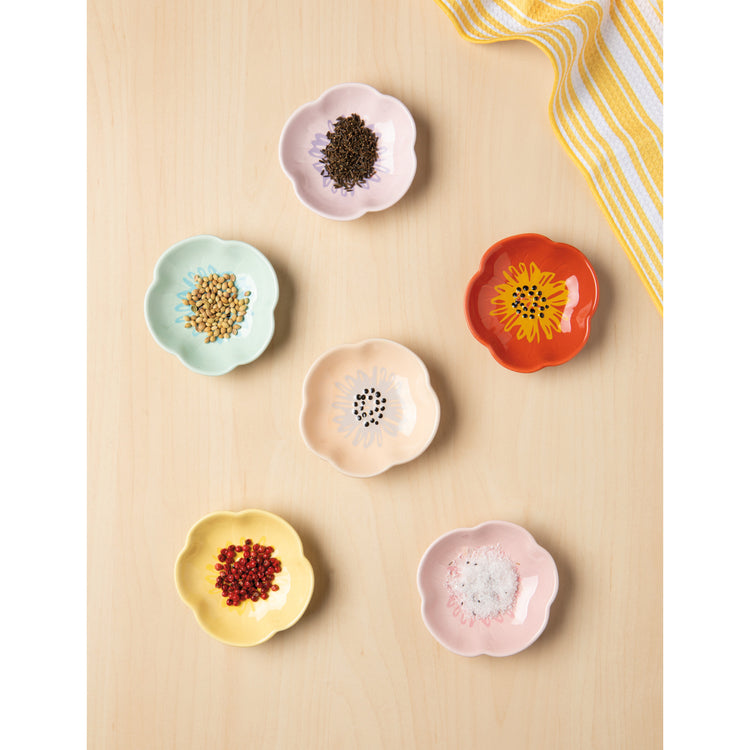 Flower Pinch Bowl Set of 6