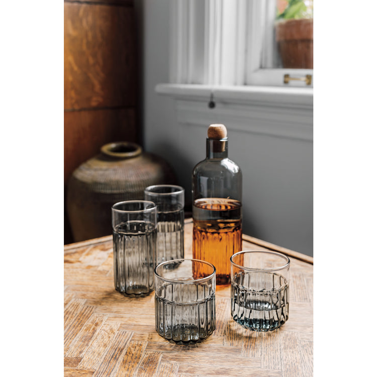 Channel Carafe 32 oz - Smoke/Amber