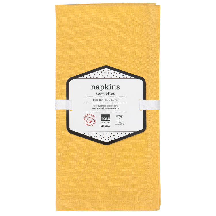 Spectrum Napkins Honey Set of 4
