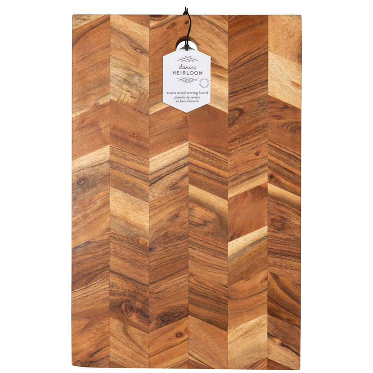 Acacia Chevron Serving Board 15.5 inch