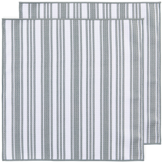 London Gray Recycled Microfibre Dishcloths Set of 2