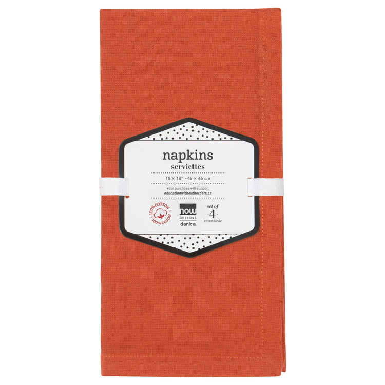 Spectrum Napkins Rust Set of 4