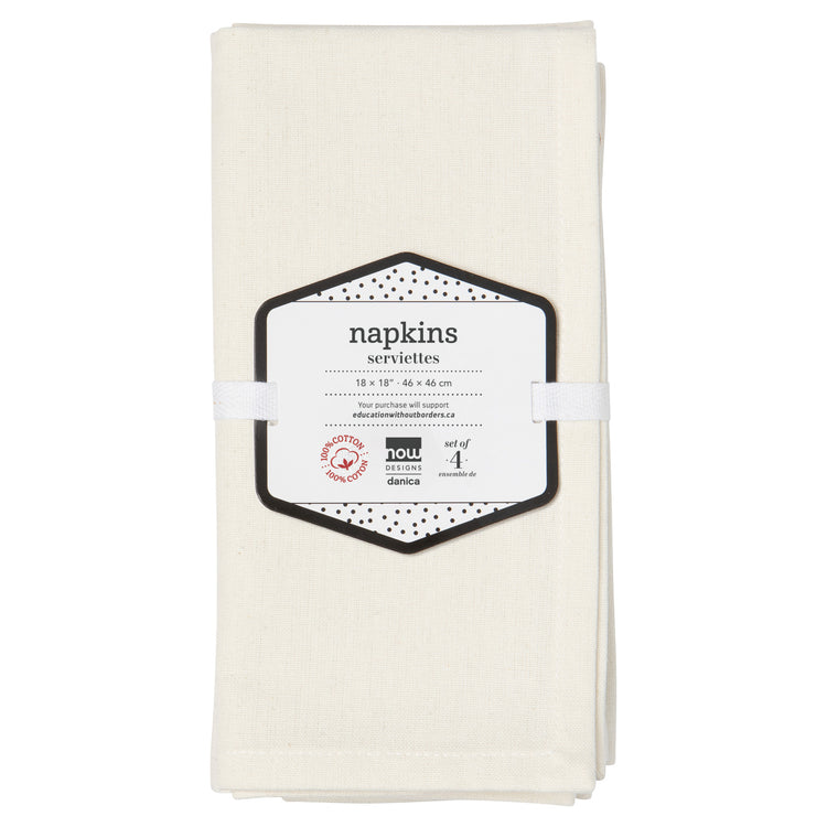 Spectrum Napkins Ivory Set of 4