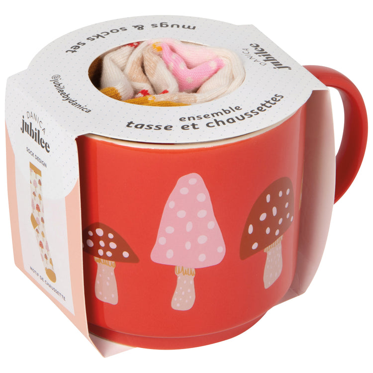 Toadstool Mug and Socks Set