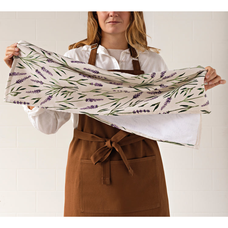 Lavender Terry Dishtowel