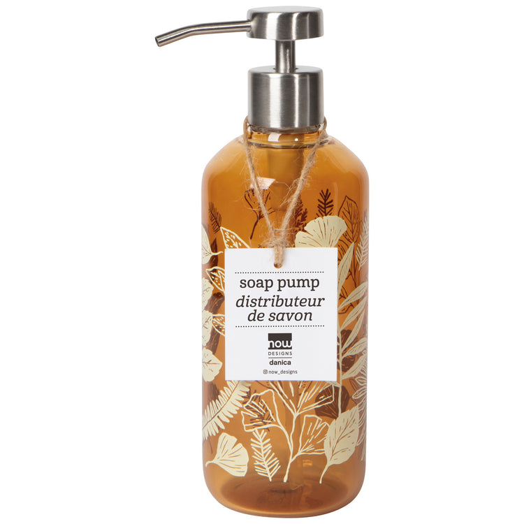 Fern & Frond Glass Soap Pump
