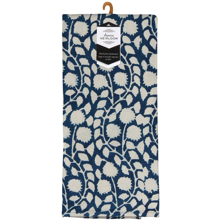 Vinebloom Block Print Dishtowel