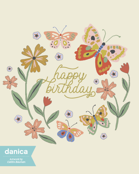 Happy Birthday (Butterflies)