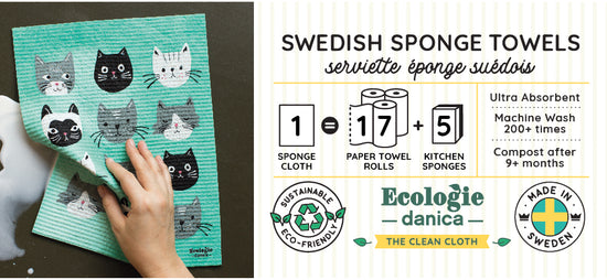 Sponge Towel Display Basket Card