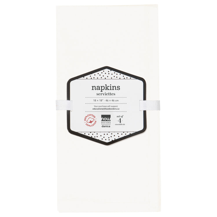 Spectrum Napkins White Set of 4