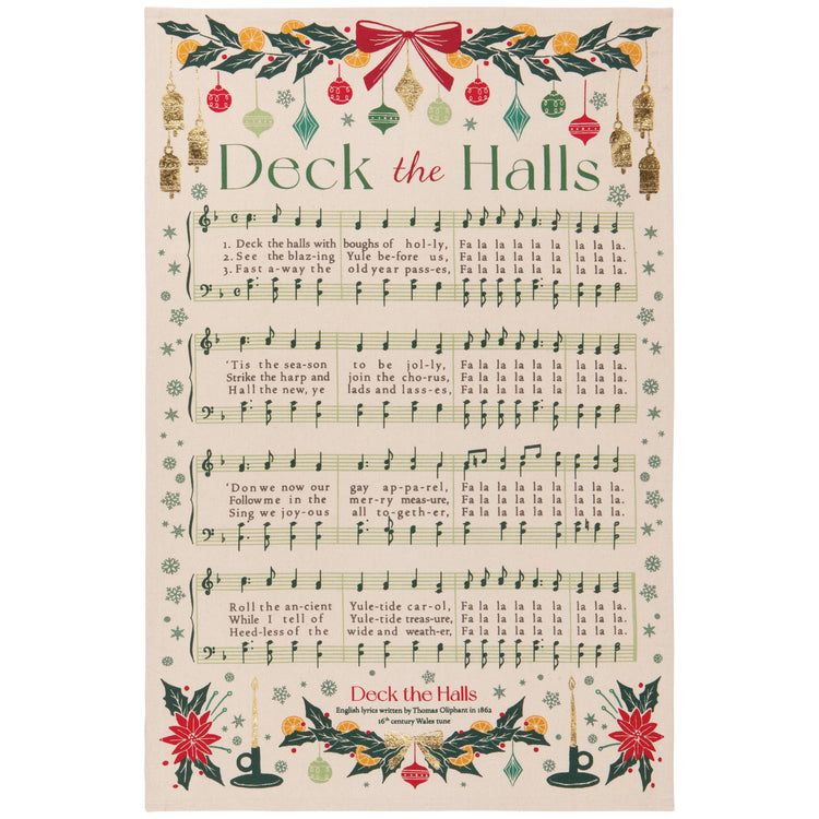 Christmas Carol Dishtowel