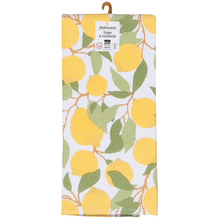 Lemons Dishtowels Set of 2