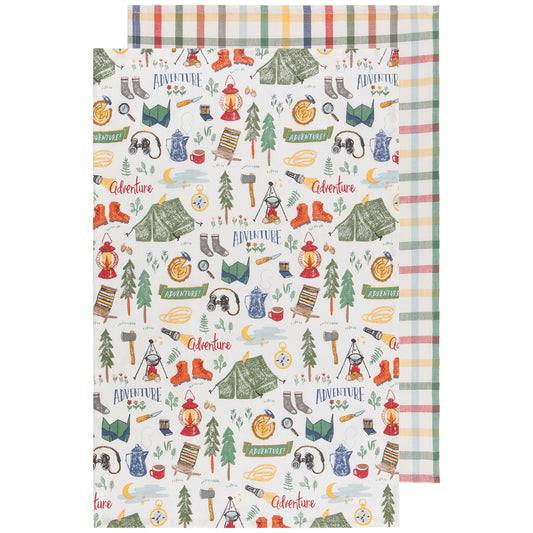 Out and About Cotton Dishtowels Set of 2