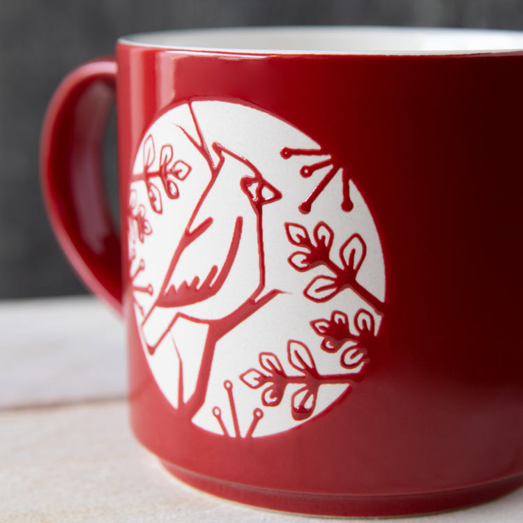 Good Tidings Cardinal Stacking Mug