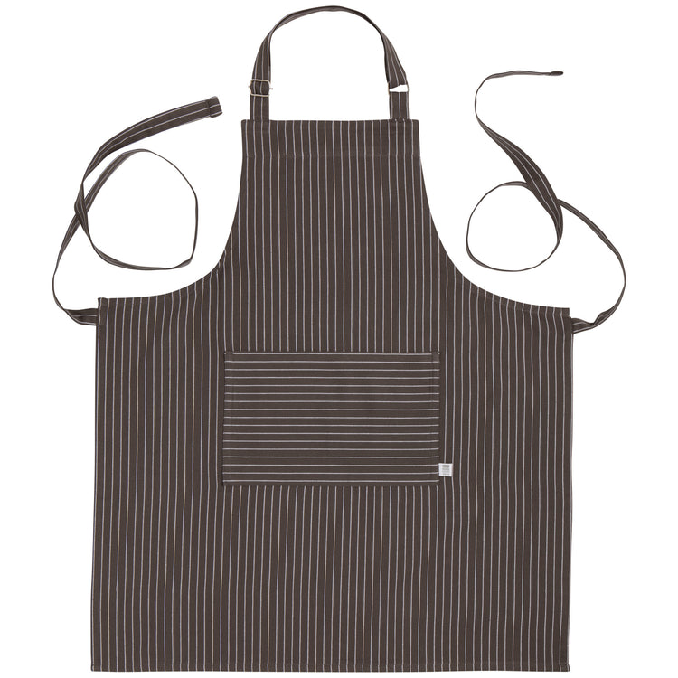 Granite Gray Pinstripe Chef Apron