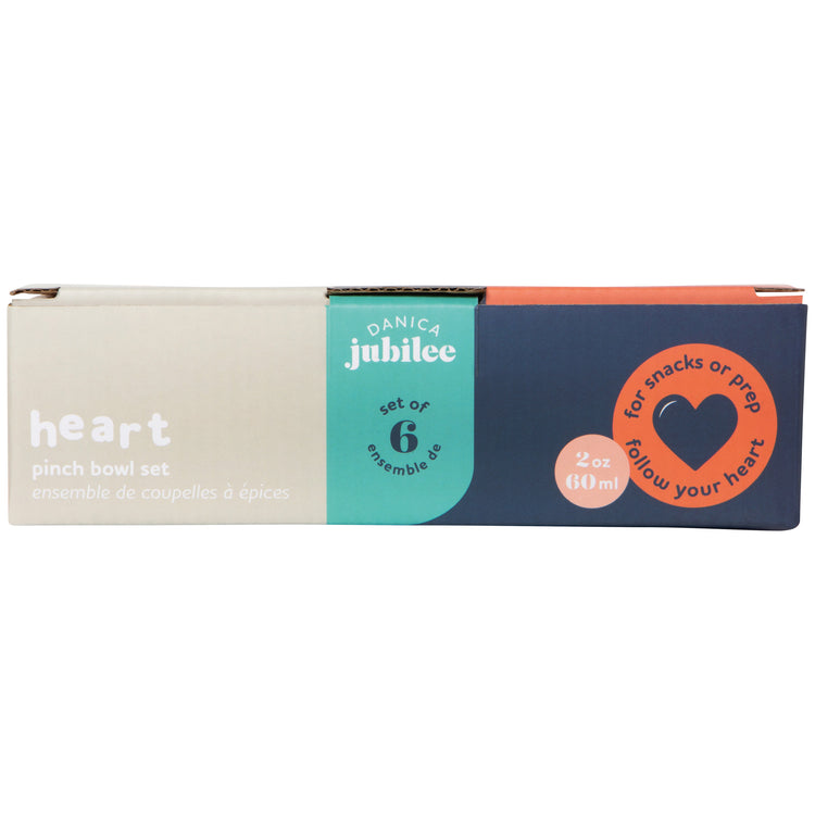 Heart Pinch Bowls Set of 6