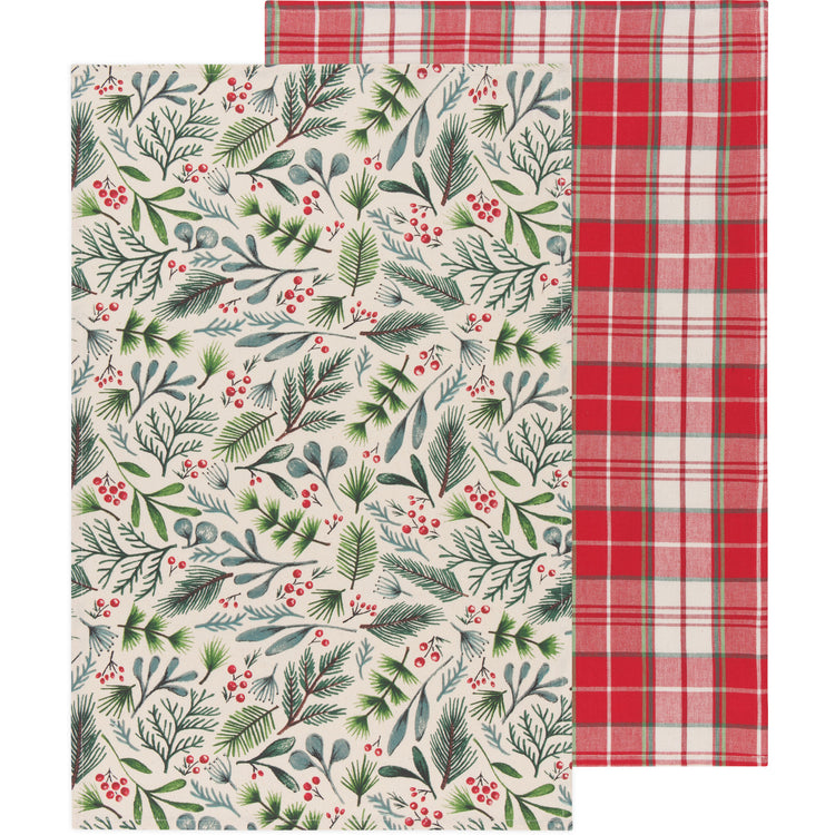 Bough & Berry Dishtowels Set of 2
