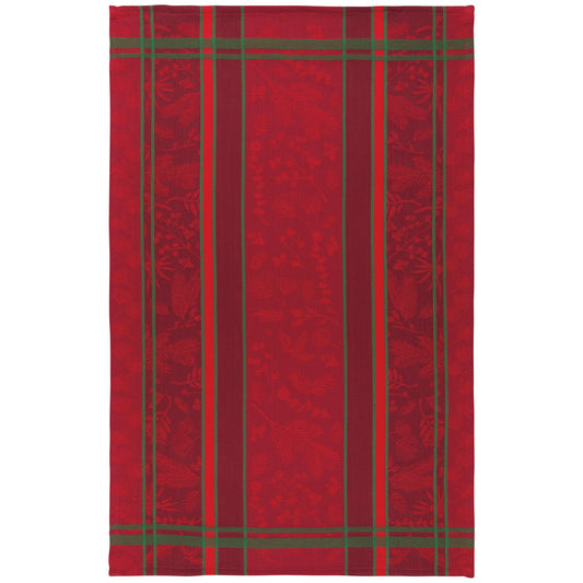 Winterberry Christmas Jacquard Dishtowel