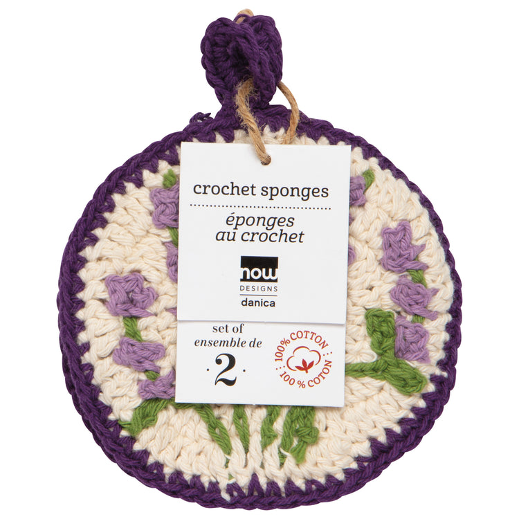 Lavender Crochet Sponges Set of 2