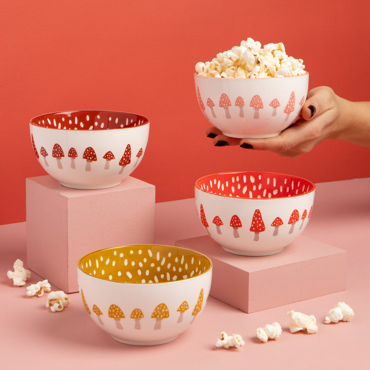 Toadstool Bowls Set of 4