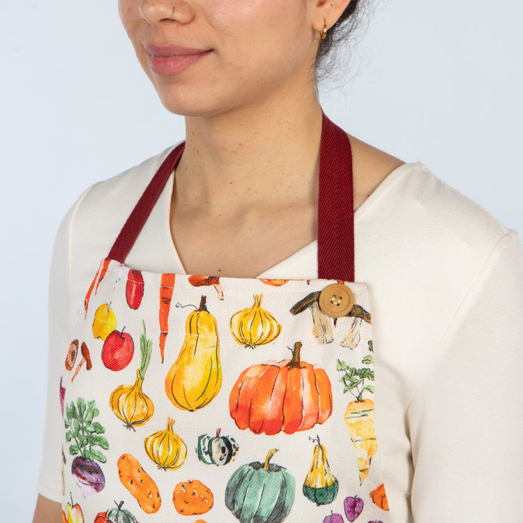 Veggie Stand Spruce Apron