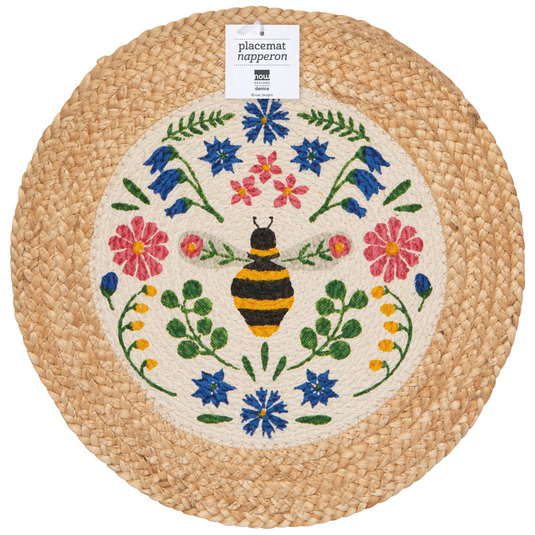 Bee Garden Braided Placemat