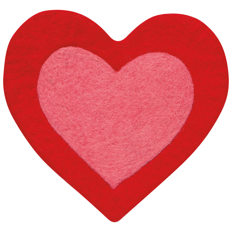 Heart Felt Wool Trivet