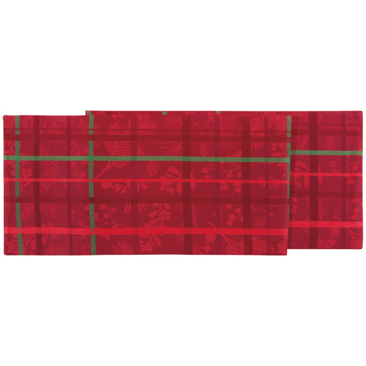 Winterberry Christmas Jacquard Runner