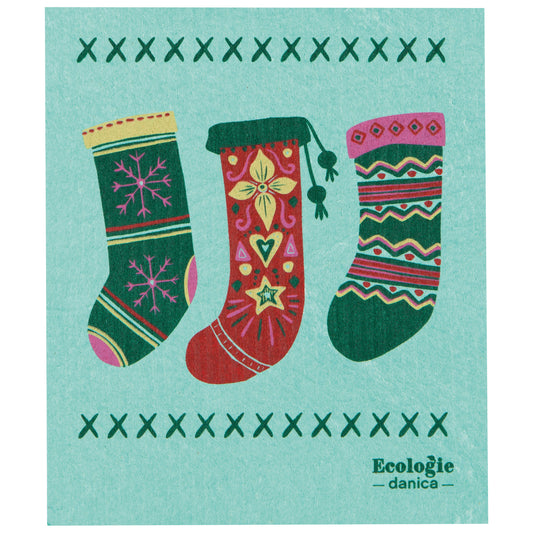 Winter Woolens Christmas Swedish Dishcloth