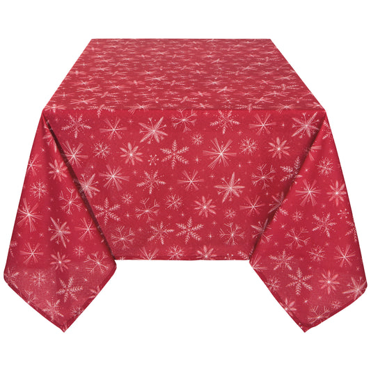 Snowflakes Clean Coast Tablecloth 60 x 120 Inches