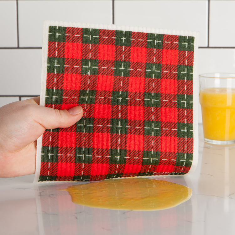 Tartan Swedish Dishcloth