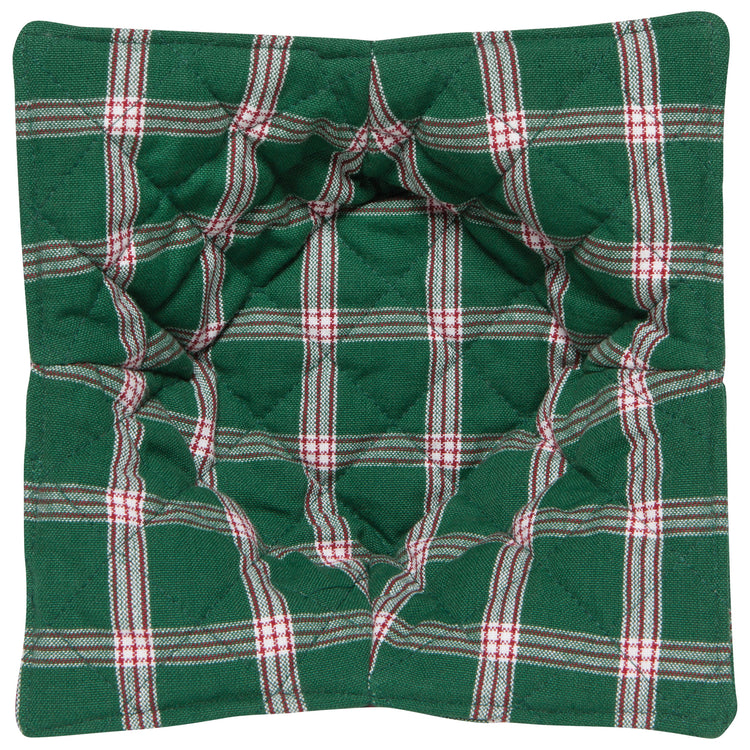 Windowpane Plaid Christmas Bowl Cozy