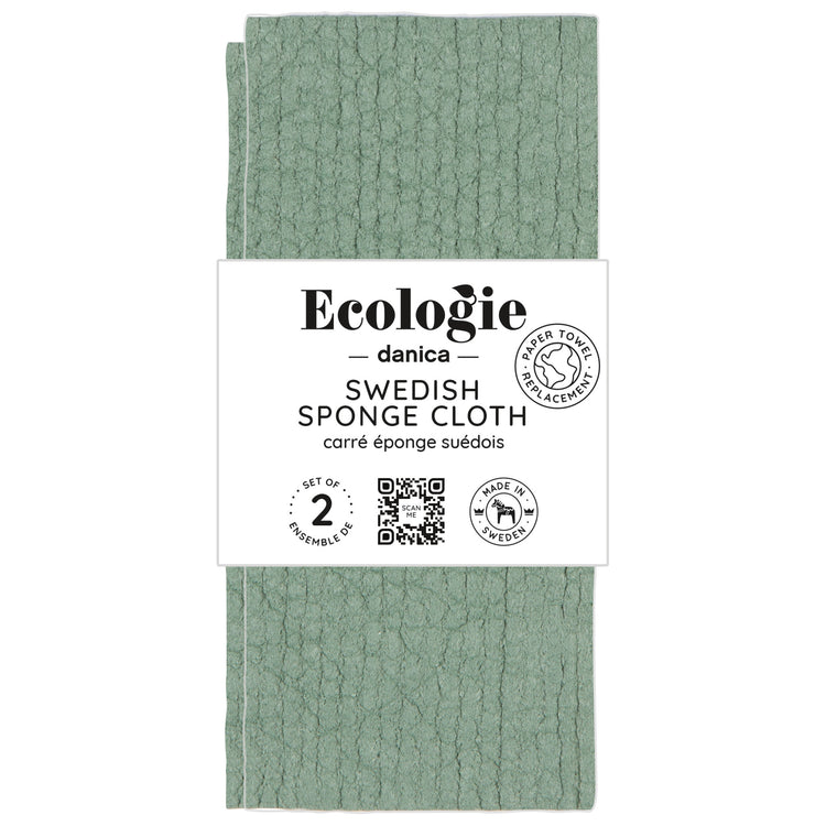 Elm Green Swedish Dishcloths Set of 2