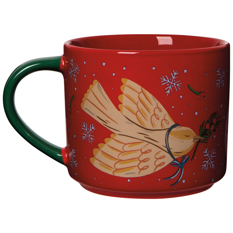 Mug Lidded Season's Tweetings