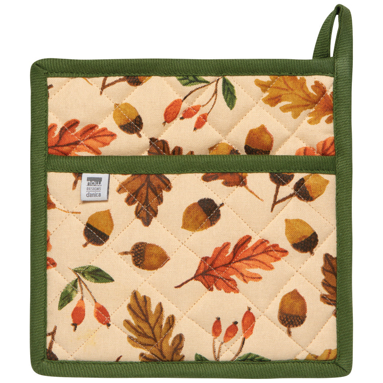 Oak and Acorn Pocket Potholder