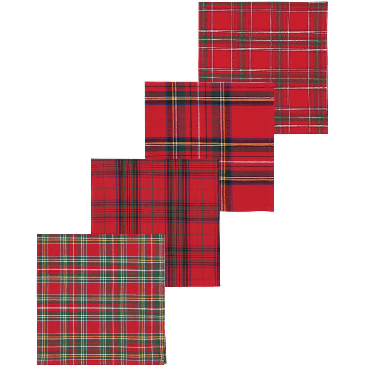 Christmas Plaid Napkins Set of 4