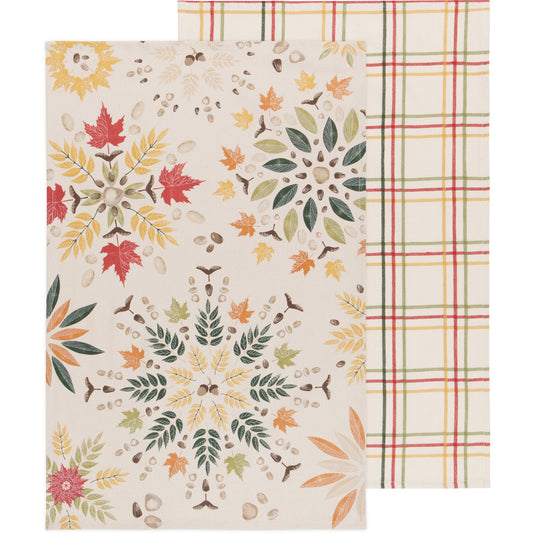 Fall Foliage Dishtowels Set of 2