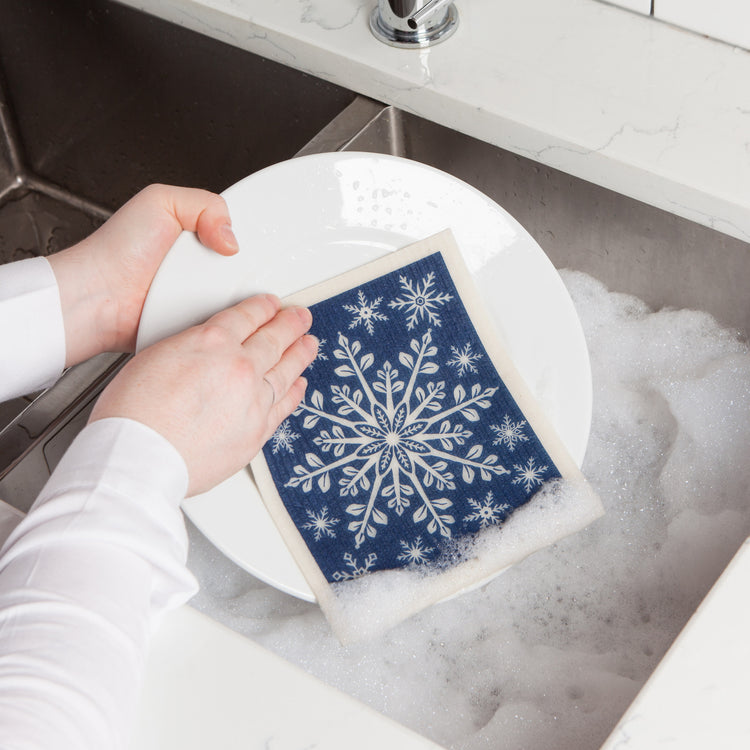 Snowflake Ornament Swedish Dishcloth