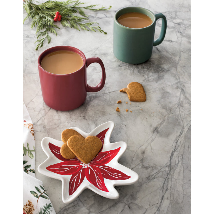 Poinsettia Shaped Dish
