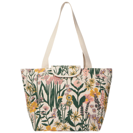 Bees & Blooms Folding Insulated Tote