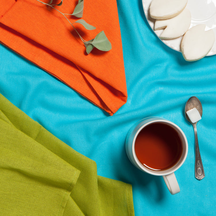 Bali Blue Cactus Crush Floursack Dishtowels Set of 3