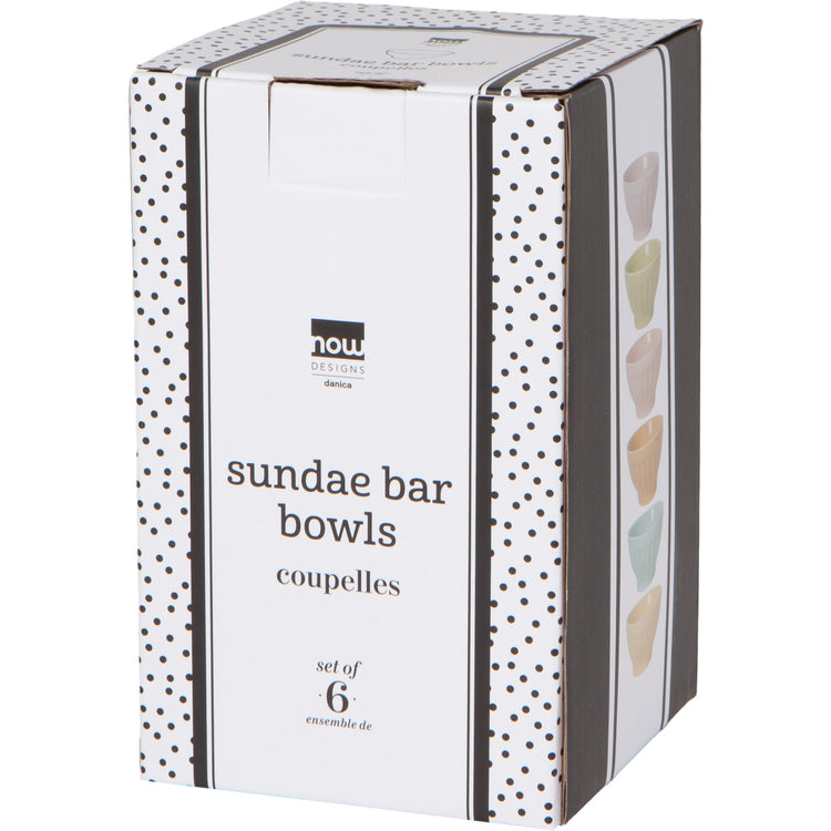 Flora Sundae Bar Pinch Bowls Set of 6