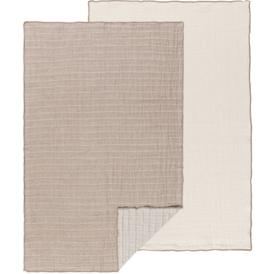 Dove Gray Double Gauze Dishtowels Set of 2