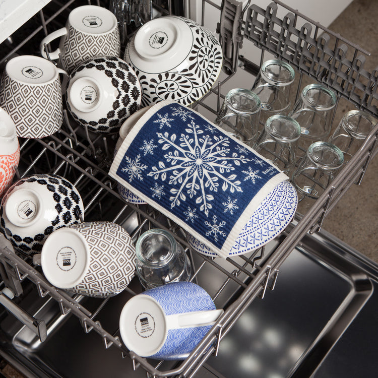 Snowflake Ornament Swedish Dishcloth
