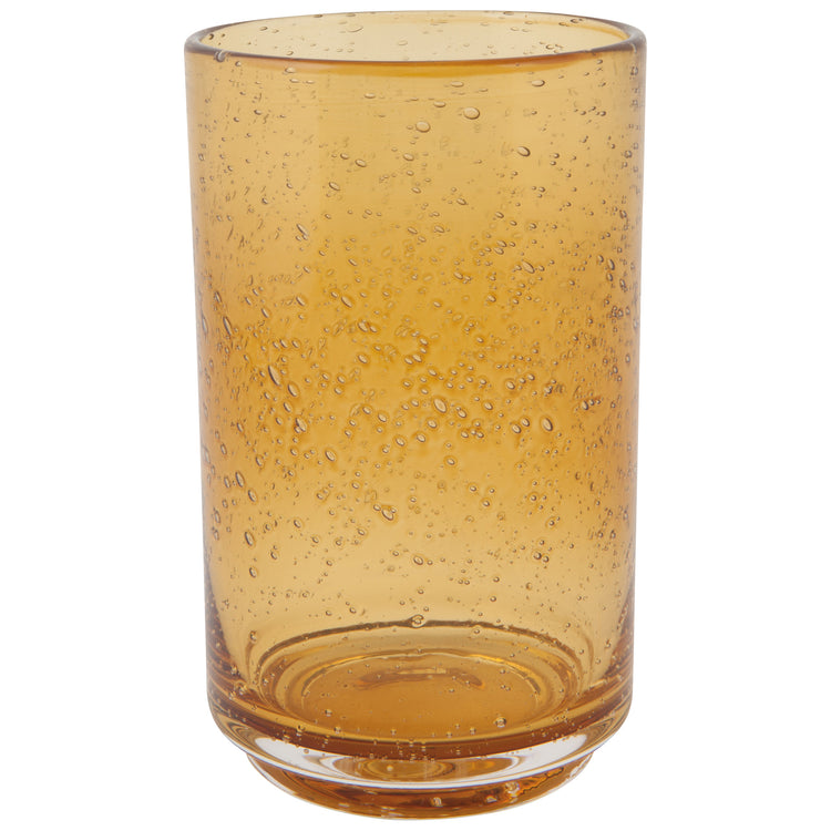 Bubbled Glass 17 oz - Amber