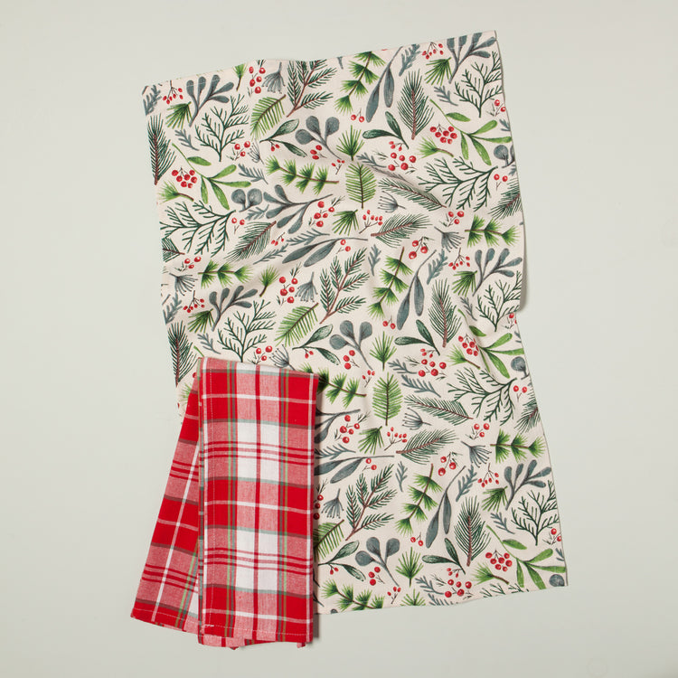 Bough & Berry Dishtowels Set of 2