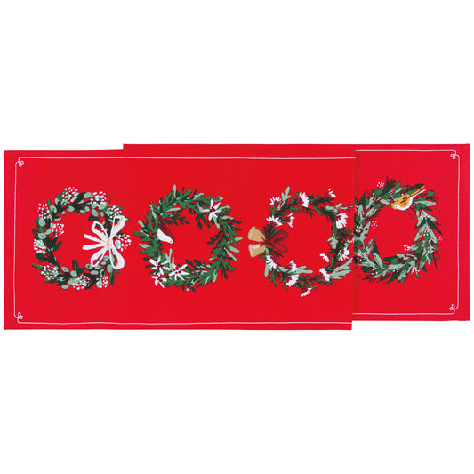 Wreaths Christmas Runner